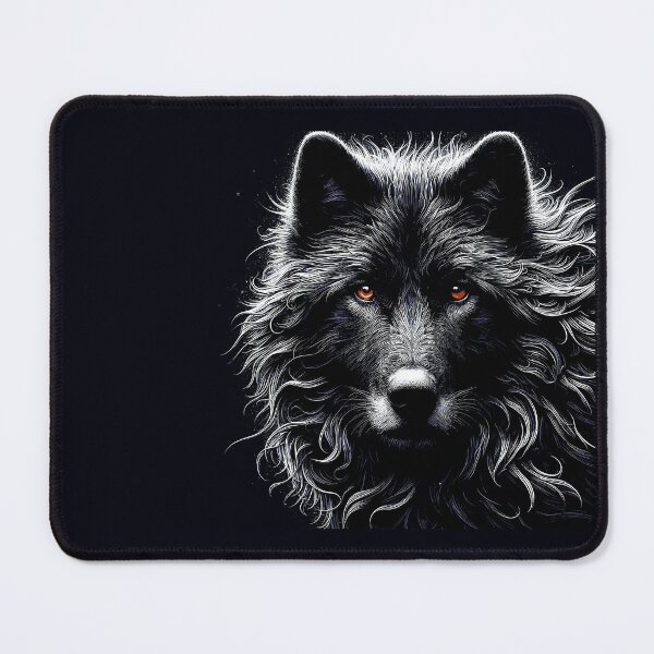 Item preview, Black Wolf With Red Eyes Design designed and sold by Artbyminga.