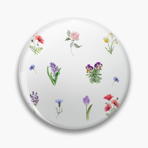Item preview, Spring and Summer Watercolor Flowers  designed and sold by silviaol.