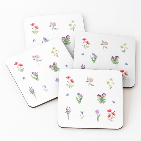 Item preview, Spring and Summer Watercolor Flowers  designed and sold by silviaol.