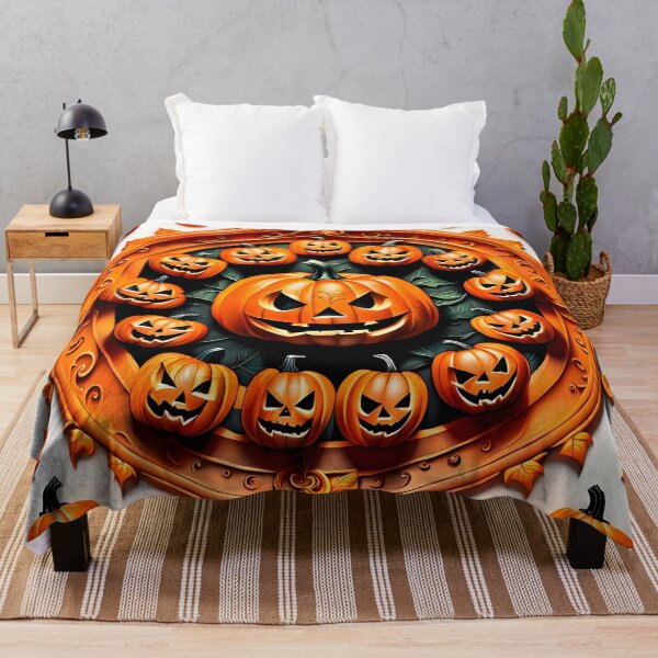 Item preview, Gothic Halloween Pumpkin Mandala designed and sold by MandalasShops.