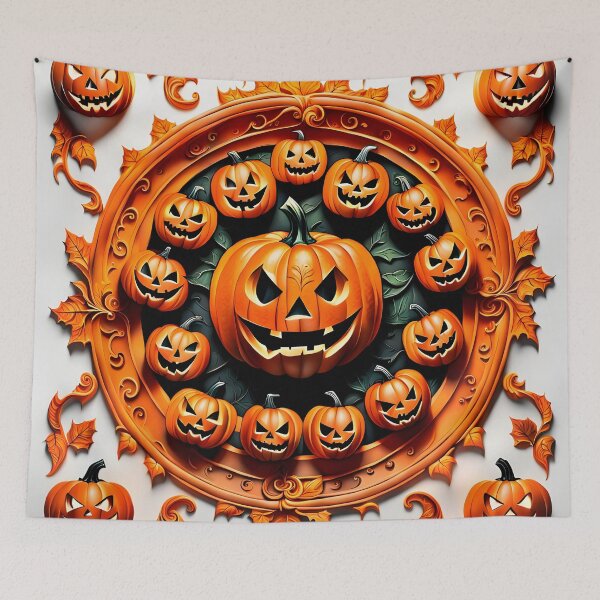 Item preview, Gothic Halloween Pumpkin Mandala designed and sold by MandalasShops.