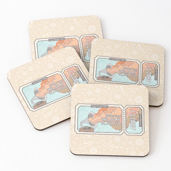Item preview, Cozy Holiday Ticket to Listen to a Holiday Playlist designed and sold by Khotekmei.