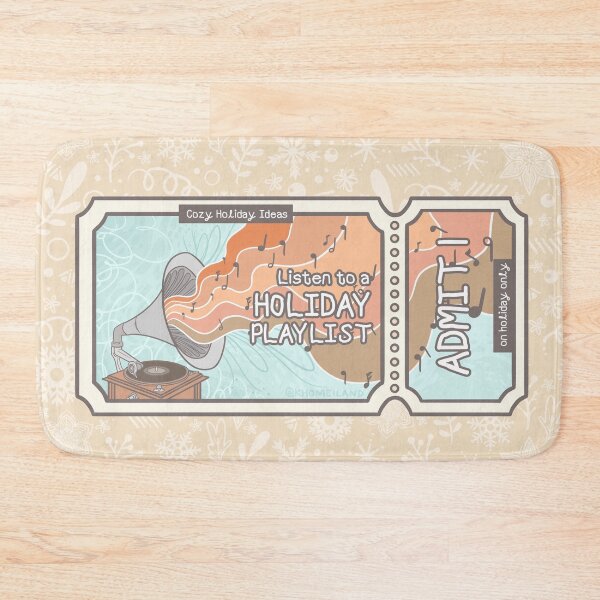 Item preview, Cozy Holiday Ticket to Listen to a Holiday Playlist designed and sold by Khotekmei.