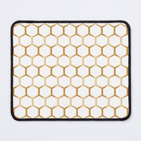 Item preview, 65 MCMLXV White and Gold Honeycomb Pattern designed and sold by 65 MCMLXV.