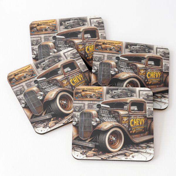Item preview, 1930s Custom "Earthquake" Hot-Rod Chevy Pickup Truck designed and sold by RocketMobster.