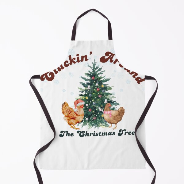 Item preview, Chickens around the Christmas Tree designed and sold by fiabug.