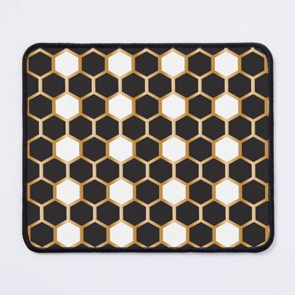 Item preview, 65 MCMLXV Black, White and Gold Honeycomb Pattern designed and sold by 65 MCMLXV.