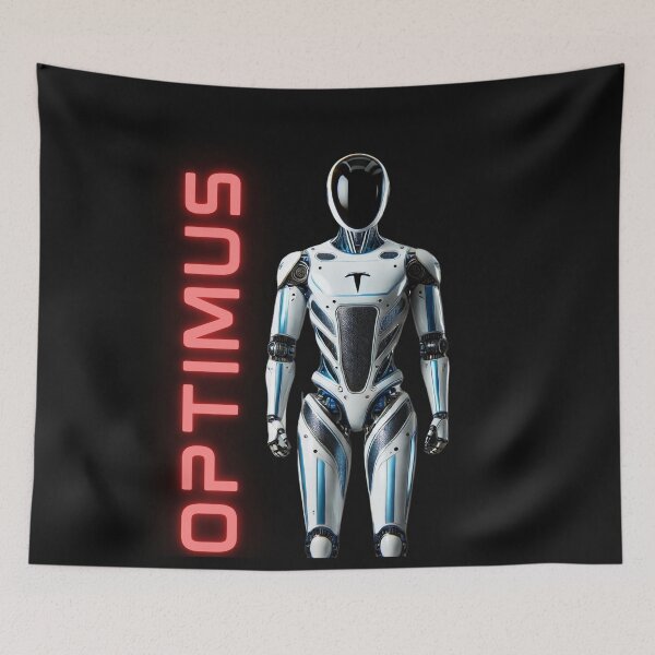Item preview, tesla bot designed and sold by TEEJAMBOREE.
