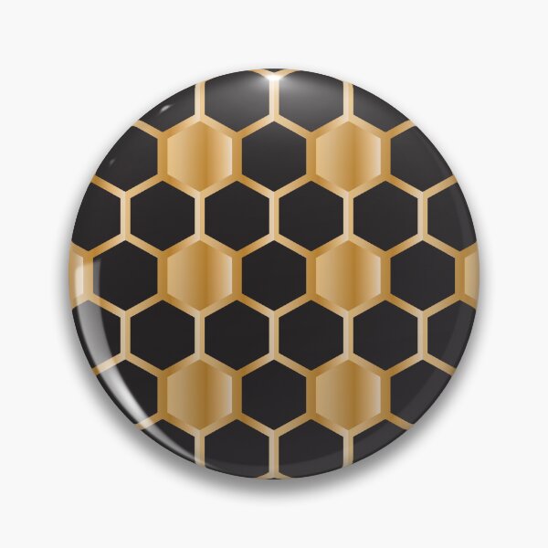 Item preview, 65 MCMLXV Gold and Black Honeycomb Pattern designed and sold by 65 MCMLXV.