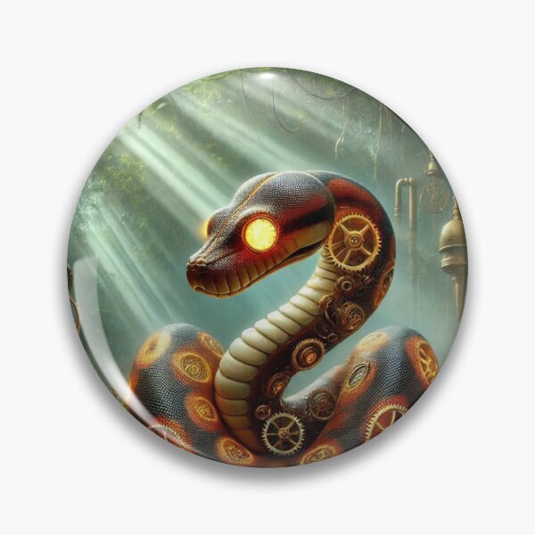 Artikelvorschau, Steampunk-Feuerballpython entworfen und verkauft von Sillytoe.