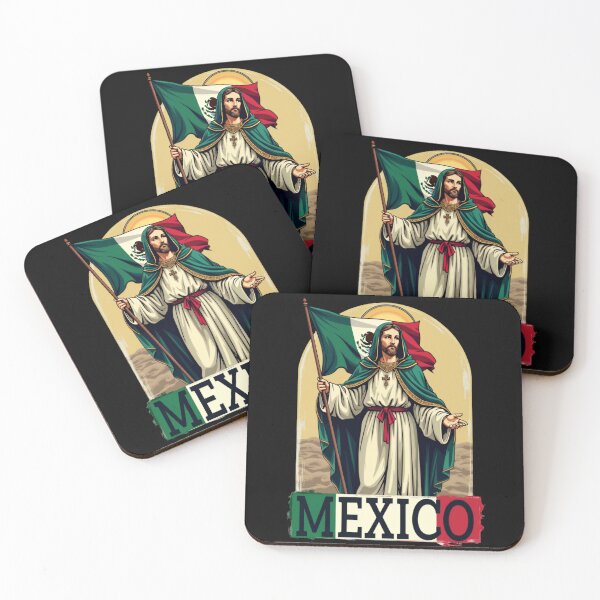 Item preview, San Judas Tadeo con Bandera de México  designed and sold by ArtFromBeyond.