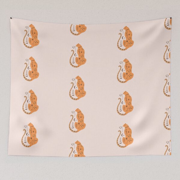 Item preview, Cartoon Tiger Standing with Its Back Turned designed and sold by nada-art.