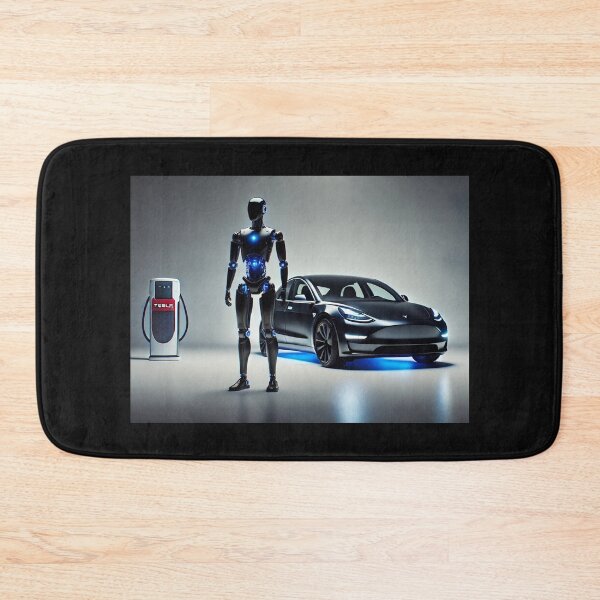 Item preview, tesla bot designed and sold by TEEJAMBOREE.