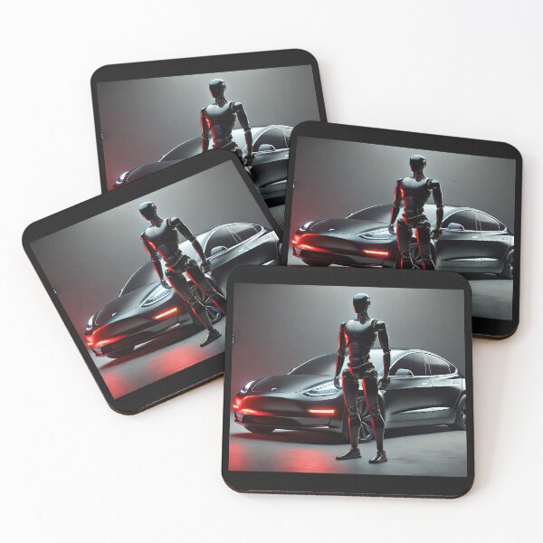 Item preview, tesla bot designed and sold by TEEJAMBOREE.