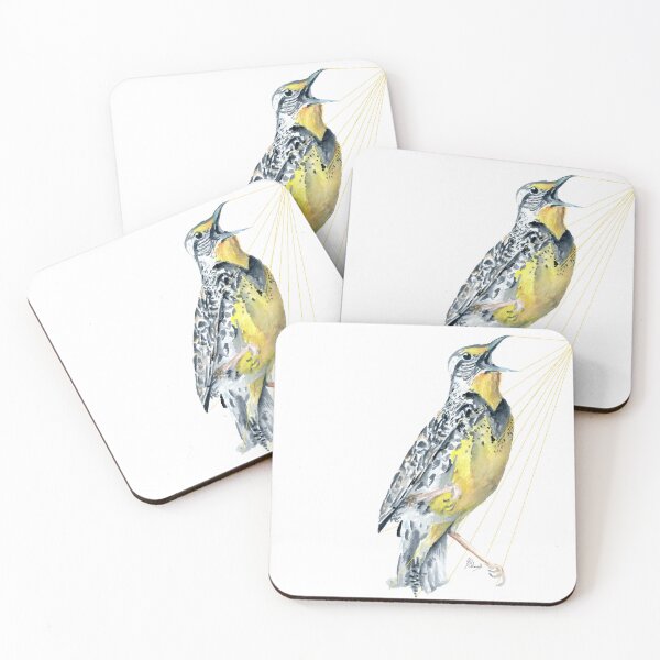 Item preview, Watercolor Western Meadowlark Print designed and sold by SchmeckStudio.