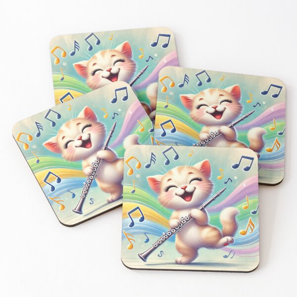 Item preview, Behold The Clarinet Playing Kitten! designed and sold by NoelaniArt.
