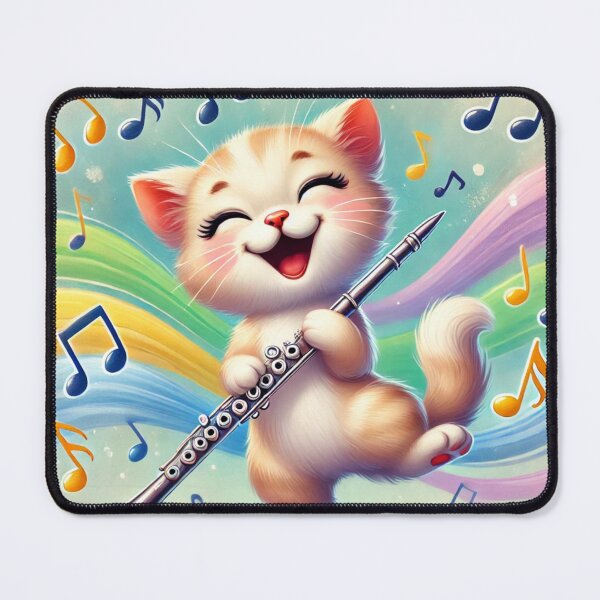 Item preview, Behold The Clarinet Playing Kitten! designed and sold by NoelaniArt.