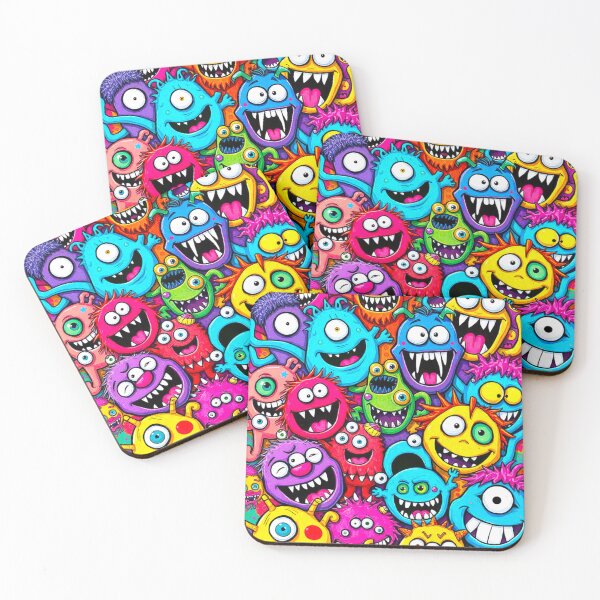 Item preview, COLORFUL CRAZY FUNNY SPOOKY KOOKY MONSTER ART #17 designed and sold by Arts4U.