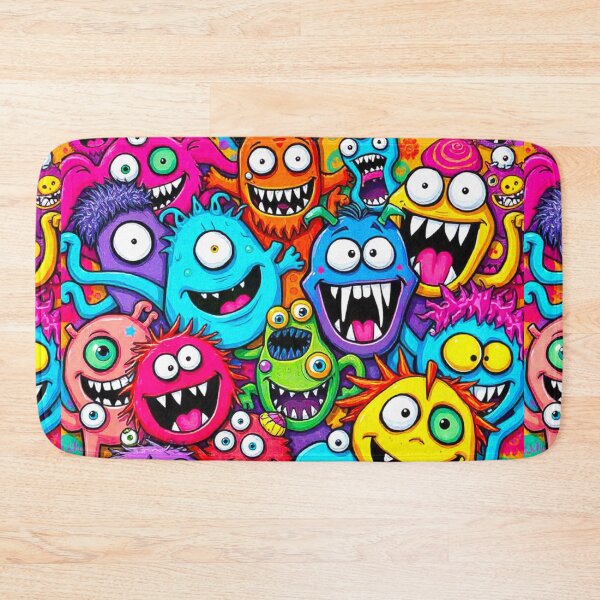 Item preview, COLORFUL CRAZY FUNNY SPOOKY KOOKY MONSTER ART #17 designed and sold by Arts4U.
