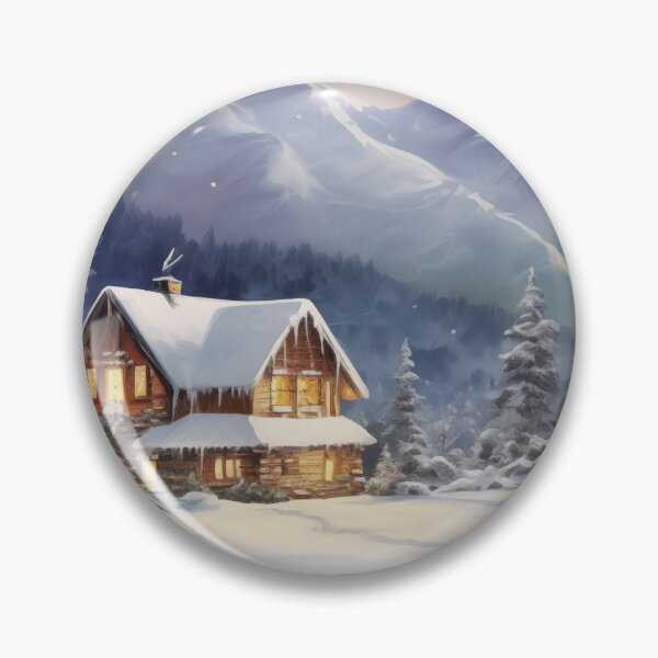 Item preview, Peaceful Snowy Village designed and sold by lostinpixels.