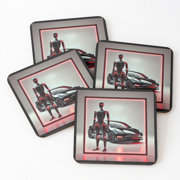 Item preview, tesla bot designed and sold by TEEJAMBOREE.