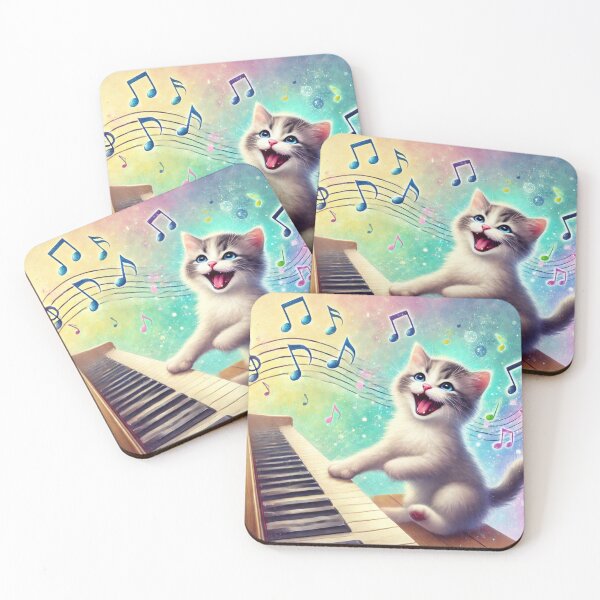 Item preview, Sassy The Piano Playing Kitten! designed and sold by NoelaniArt.