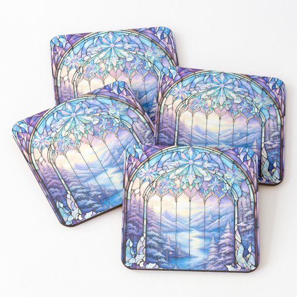Item preview, Stained Glass Christmas Fantasy designed and sold by LaRoach Digital Arts.