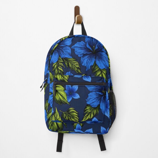 Item preview, Vibrant Blue Floral Pattern with Lush Green  designed and sold by Rostislav Bouda.