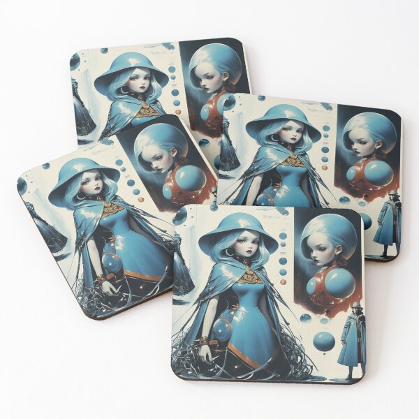 Item preview, Fantasy Sci-Fi Character Design Sheet | Blue Enigmatic Figures designed and sold by Antalahia.