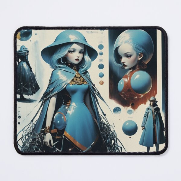 Item preview, Fantasy Sci-Fi Character Design Sheet | Blue Enigmatic Figures designed and sold by Antalahia.