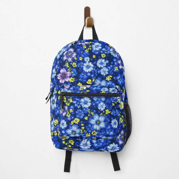 Item preview, Vibrant Floral Pattern with Blue Blooms designed and sold by Rostislav Bouda.