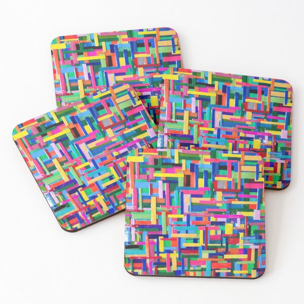 Aperçu de l'œuvre Mosaïque de couleurs vives et audacieuses créée et vendue par ResinArtbyTana.