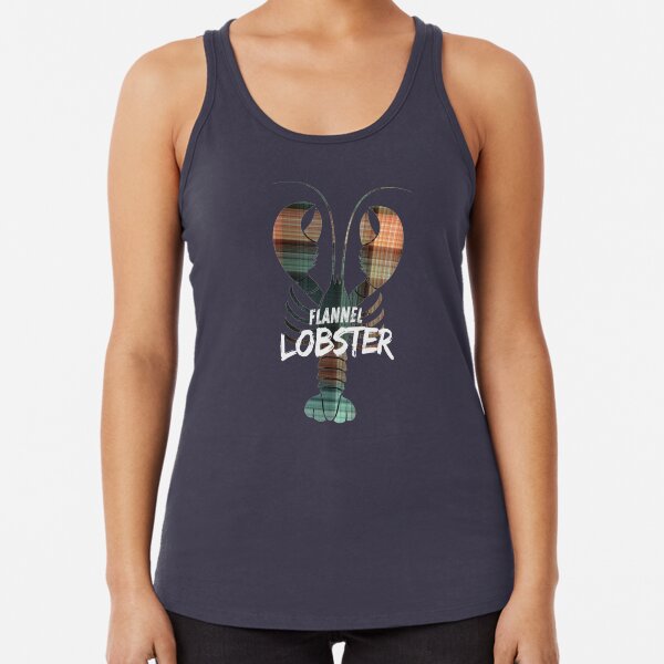 Flannel Lobster Racerback Tank Top