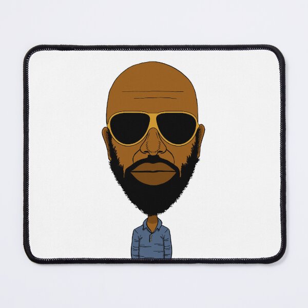 Item preview, Cartoon portrait of French rapper (with dark glasses) designed and sold by Eric Sintès.