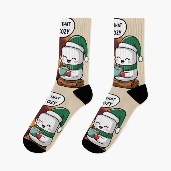 Item preview, Marshmallows drinking Hot chocolate - Cozy Holiday Night designed and sold by SharingLove.