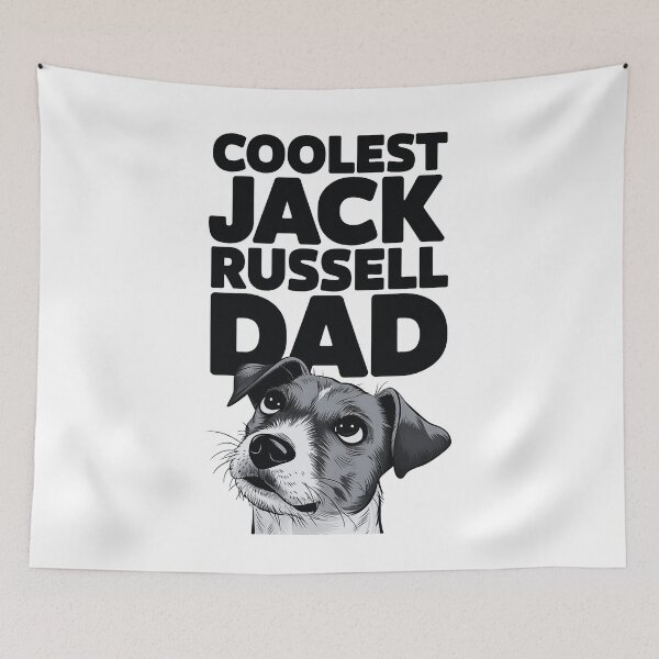 Aperçu de l'œuvre Amoureux du Jack Russell, citation sur le Jack Russell créée et vendue par saloui.