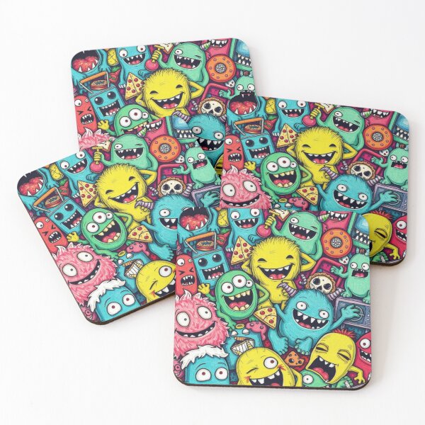 Item preview, CRAZY COOL COLORFUL FUNNY RANDOM MONSTER ART #20 designed and sold by Arts4U.
