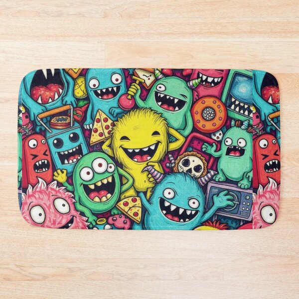Item preview, CRAZY COOL COLORFUL FUNNY RANDOM MONSTER ART #20 designed and sold by Arts4U.