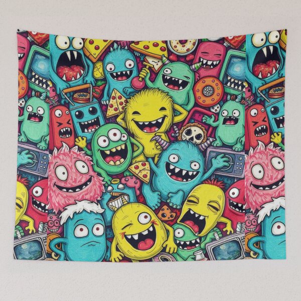 Item preview, CRAZY COOL COLORFUL FUNNY RANDOM MONSTER ART #20 designed and sold by Arts4U.