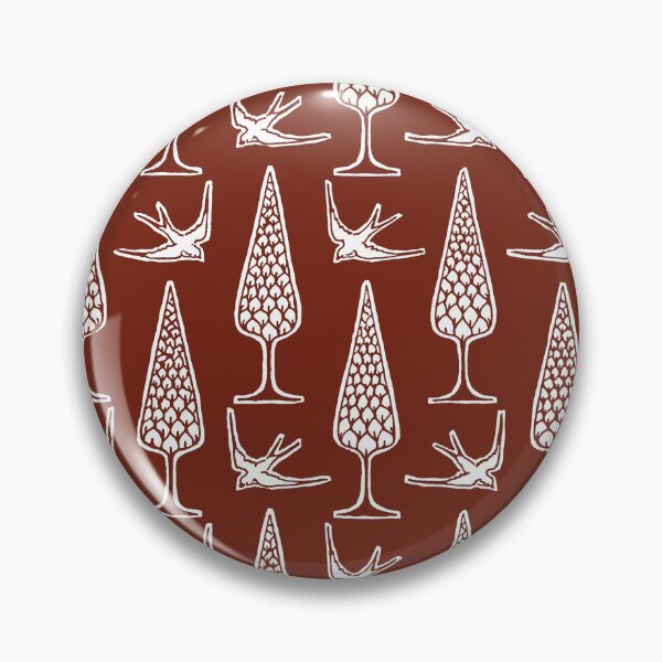Item preview, Topiary & Birds- Chili red designed and sold by HausHatfield.