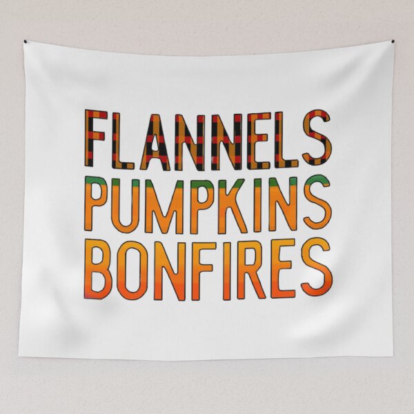 Item preview, Flannels, pumpkins, and bonfires. designed and sold by Artistkhg.