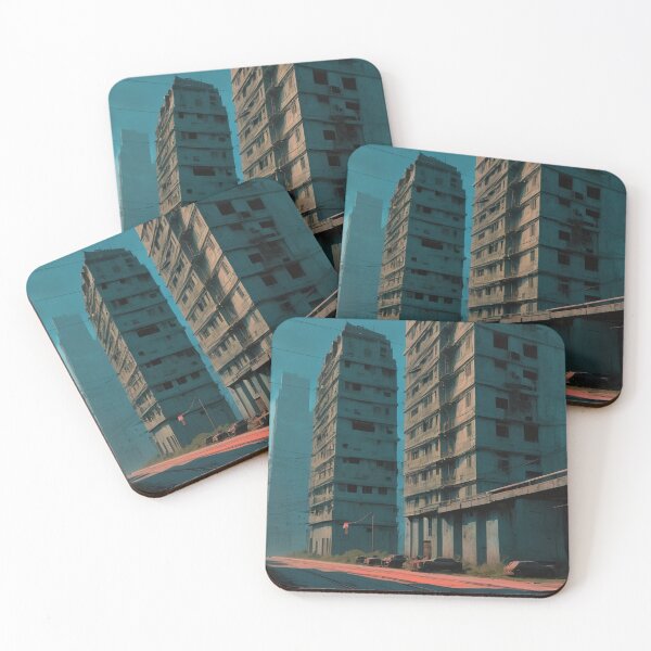 Item preview,  Abandoned Cityscape in Post-Apocalyptic Style | Urban Decay Art designed and sold by Antalahia.