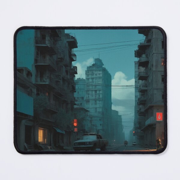 Item preview,  Abandoned City Street at Twilight | Cinematic Urban Decay designed and sold by Antalahia.