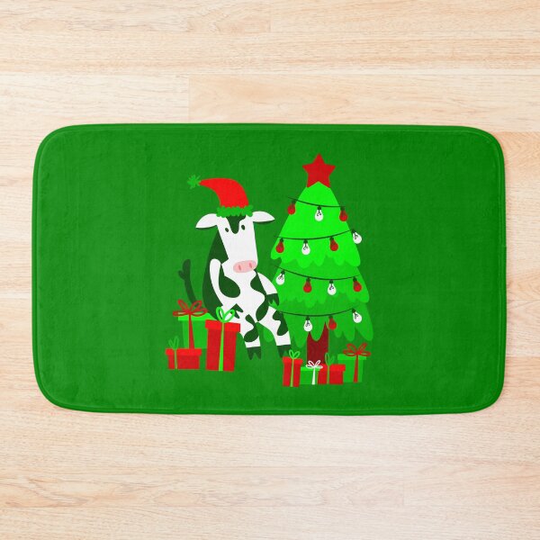 Item preview, christmas tree santa claus cow designed and sold by Gossip Rag.