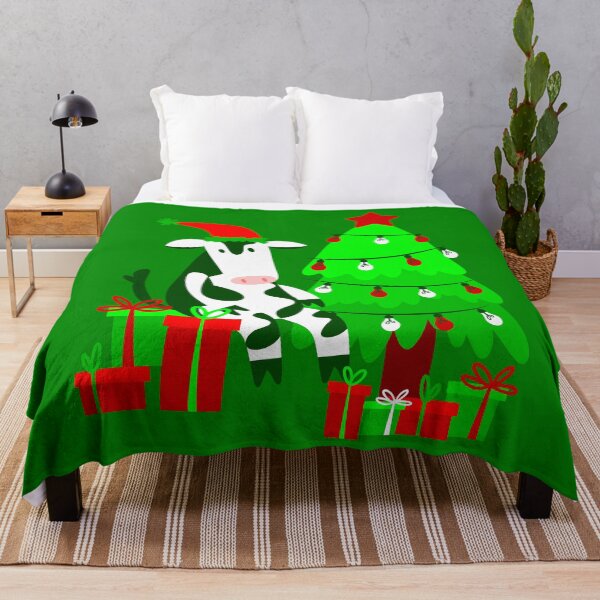 Item preview, christmas tree santa claus cow designed and sold by Gossip Rag.