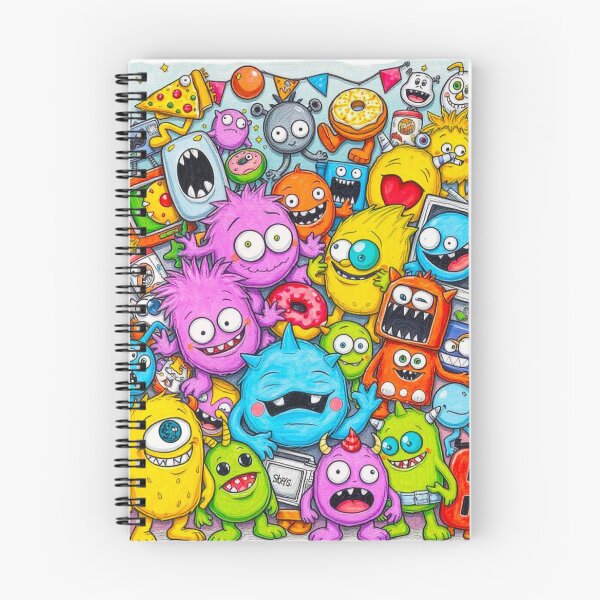 Item preview, HAPPY FUNNY CUTE SILLY COLORFUL MONSTER ART #22 designed and sold by Arts4U.
