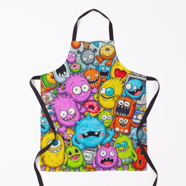Item preview, HAPPY FUNNY CUTE SILLY COLORFUL MONSTER ART #22 designed and sold by Arts4U.