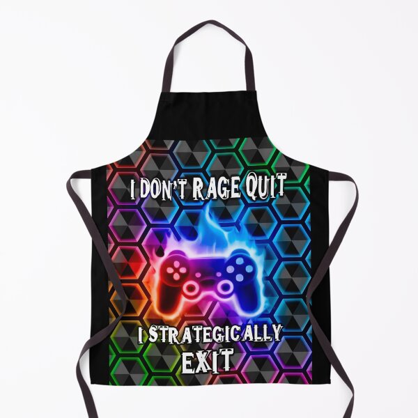 Item preview, Rage Quit Gamer Funny Hexagons Pattern designed and sold by PhyrexiaB.