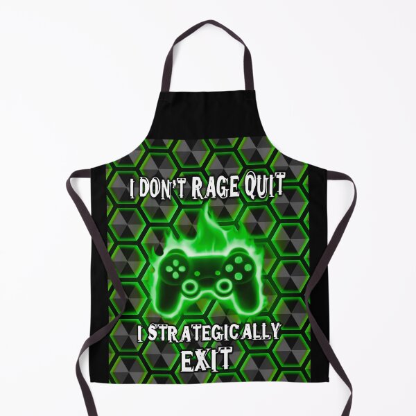 Item preview, Rage Quit Gamer Funny Hexagons Pattern designed and sold by PhyrexiaB.