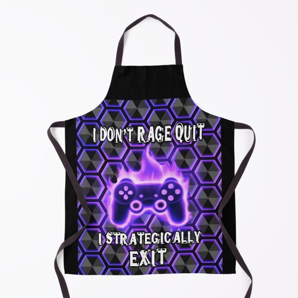 Item preview, Rage Quit Gamer Funny Hexagons Pattern designed and sold by PhyrexiaB.